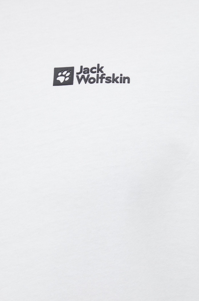 Jack Wolfskin t-shirt bawełniany Essential 1808382 biały