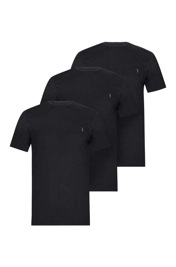 Βαμβακερό μπλουζάκι AllSaints 3-pack MD130M