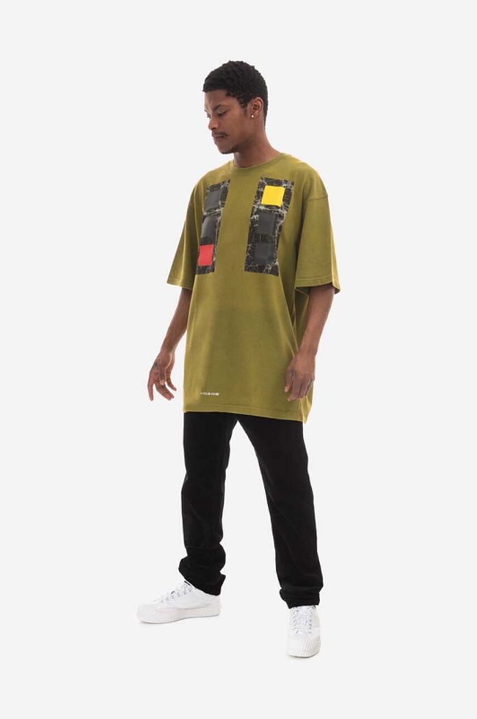 A-COLD-WALL* tricou din bumbac ACWMTS097 verde AW22