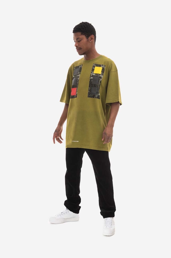 A-COLD-WALL* tricou din bumbac ACWMTS097 verde AW22