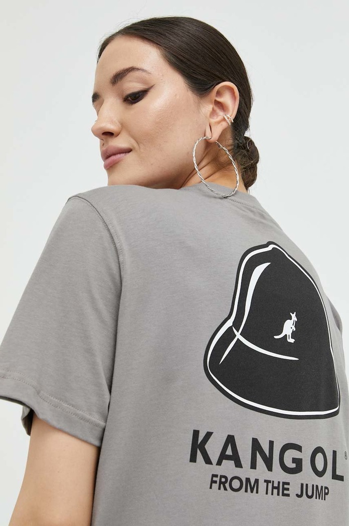 Kangol t-shirt bawełniany KAF22UTS219