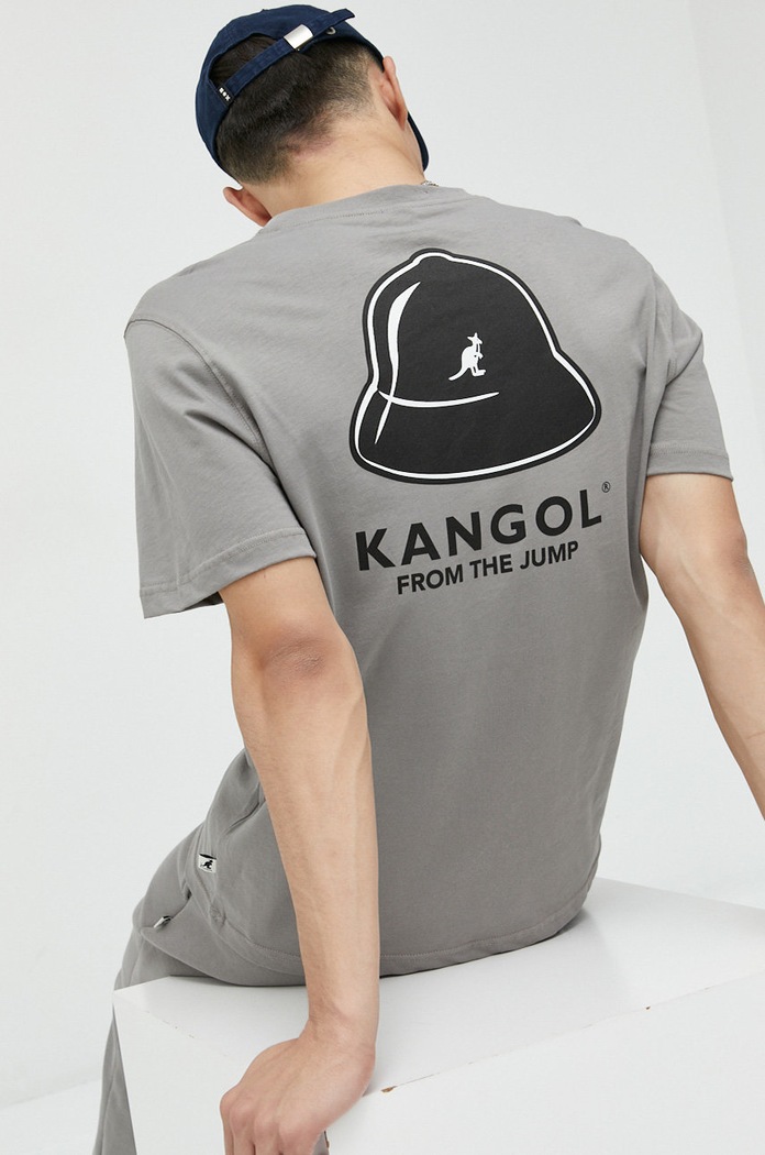 Kangol t-shirt bawełniany KAF22UTS219