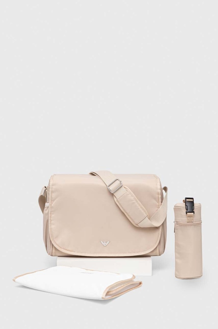 Přebalovací taška na kočárek Emporio Armani béžová 402145.CC904