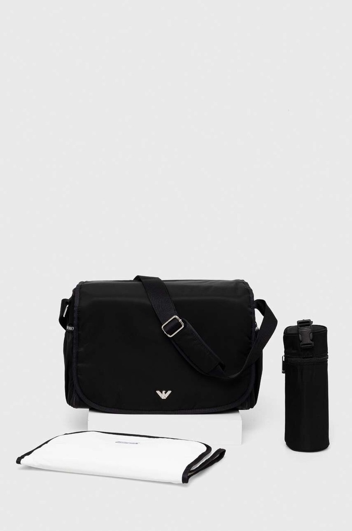 Taška ku kočíku s prebaľovacou podložkou Emporio Armani čierna 402145.CC904