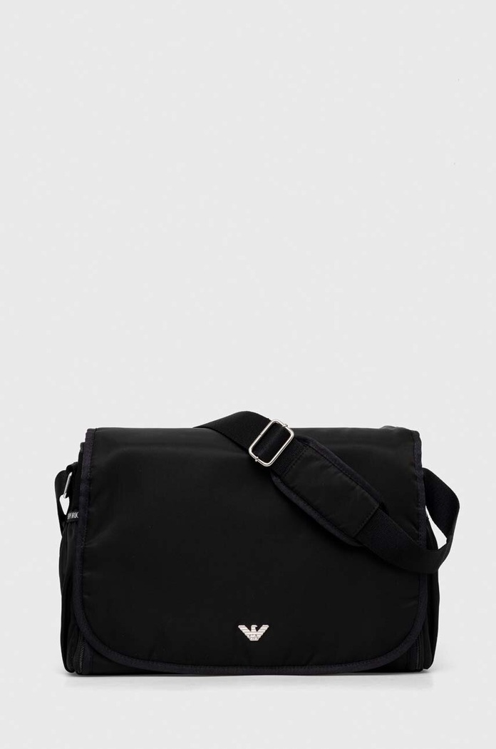 Taška ku kočíku s prebaľovacou podložkou Emporio Armani 402145.CC904 čierna SS26