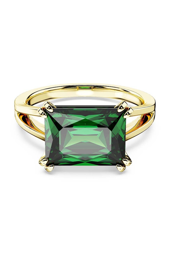 Prstýnek Swarovski 5677147 MATRIX krystal Swarovski zelená 5677147
