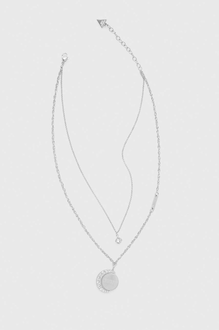 Ogrlica Guess cirkonij srebrna JUBN01.187JW