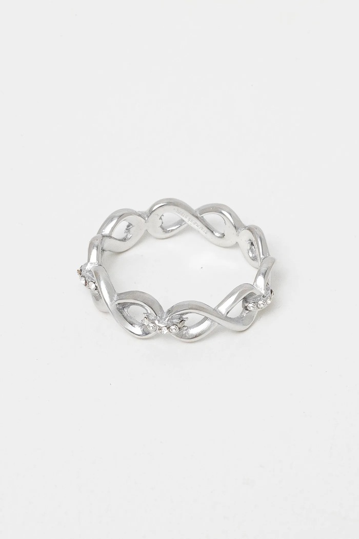 Guess pierścionek srebrny JUBR03.273JW