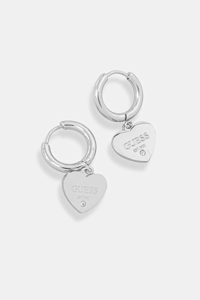 Σκουλαρίκια Guess ασημί JUBE03.145JW