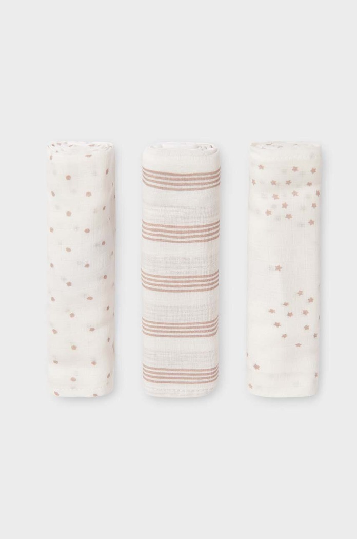 Βρεφική πάνα Mayoral Newborn 3-pack Βρεφικό προϊόν μπεζ 19323.1Q.Newborn.9BYX