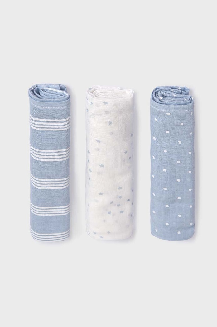 Βρεφική πάνα Mayoral Newborn 3-pack Βρεφικό προϊόν μπλε 19323.1Q.Newborn.9BYX