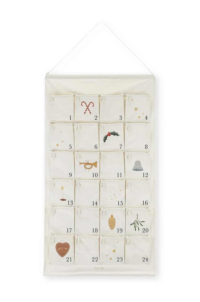 Konges Sløjd calendar de advent pentru copii bej KS6455