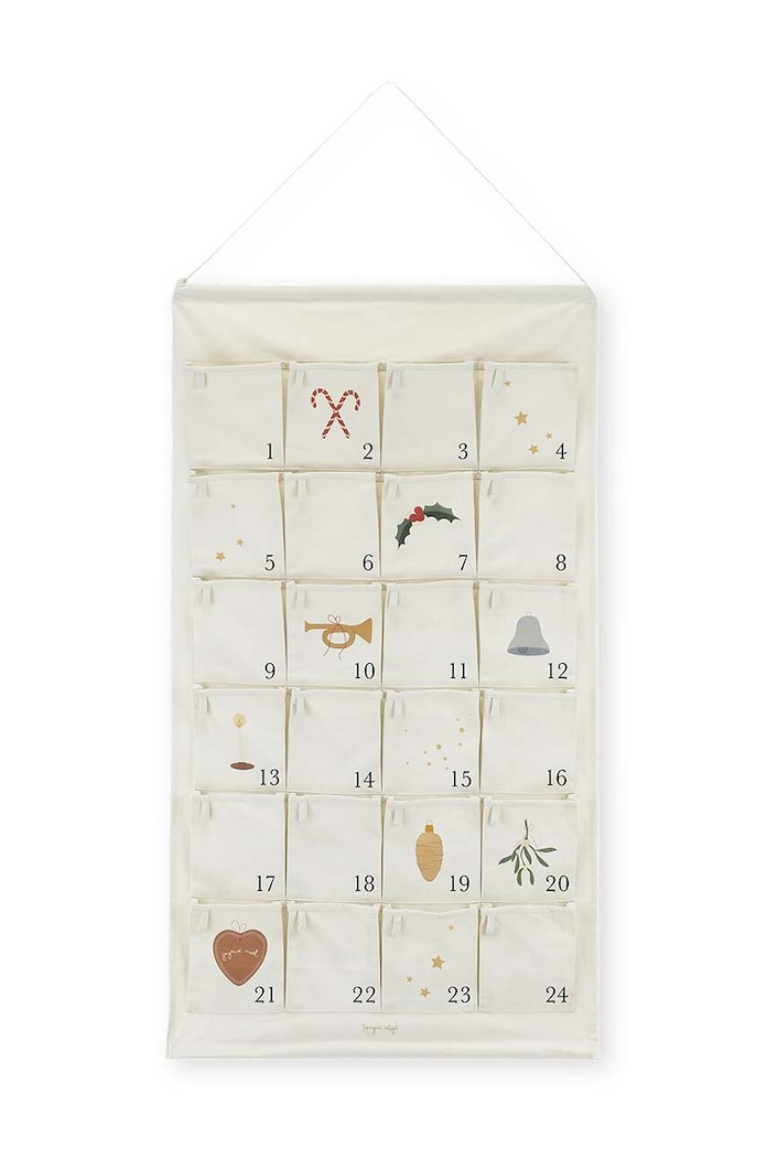 Konges Sløjd calendar de advent pentru copii bej KS6455