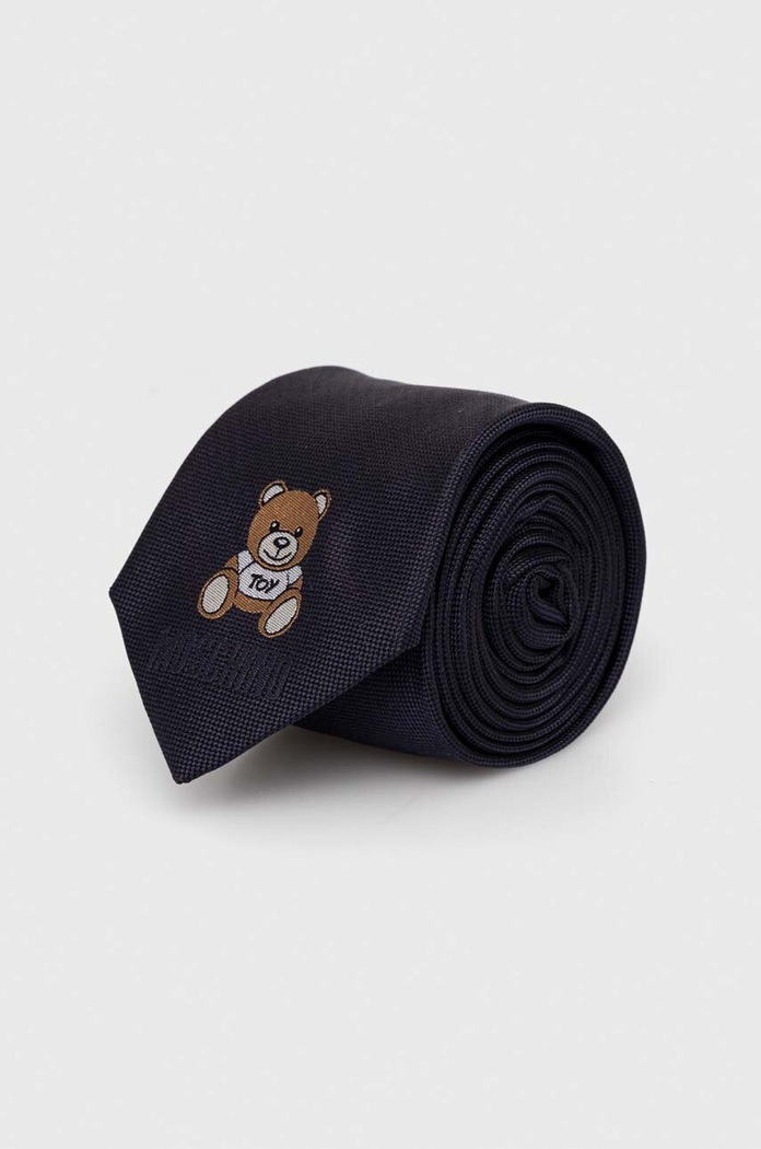 Moschino krawat jedwabny granatowy M5727.55061