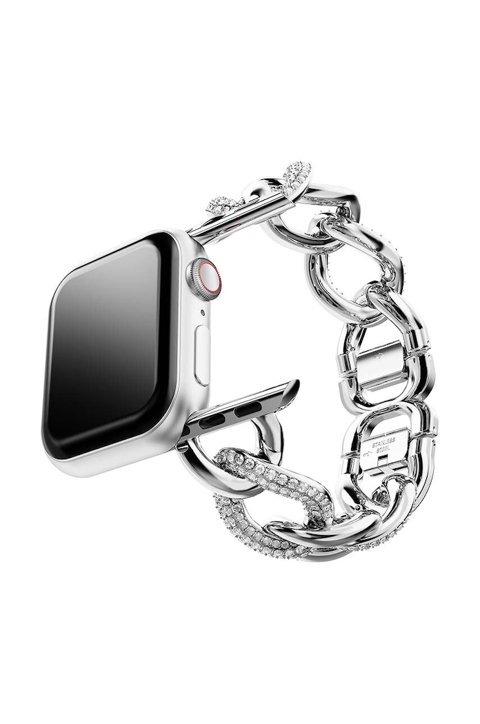 Doplnky Remienok pre apple watch Swarovski 5678671 SPARKLING CHAIN 5678671 strieborná
