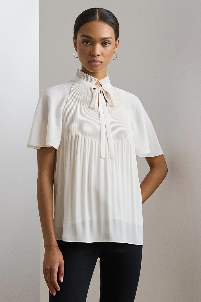 Lauren Ralph Lauren bluzka casual beżowy 200909386