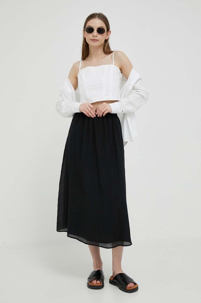 Dkny pamut top E3DM0S08 fehér AW23