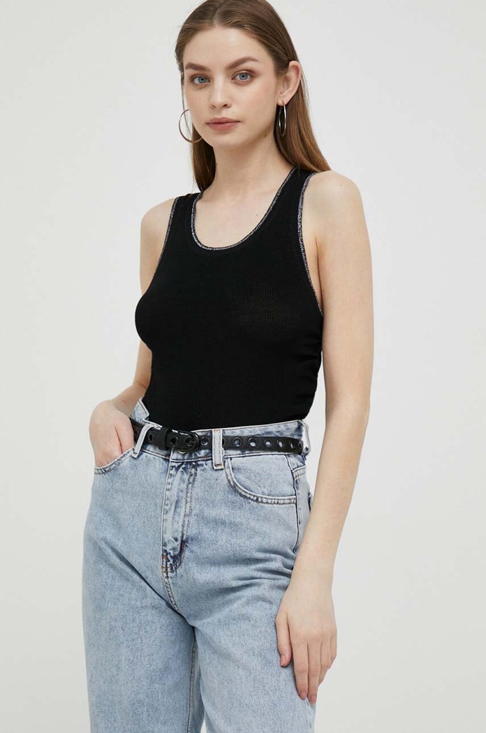 Dkny top sima fekete P3DSAJ16