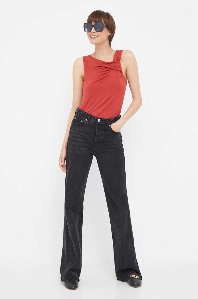 Top Dkny slim červená P3EH8SJS