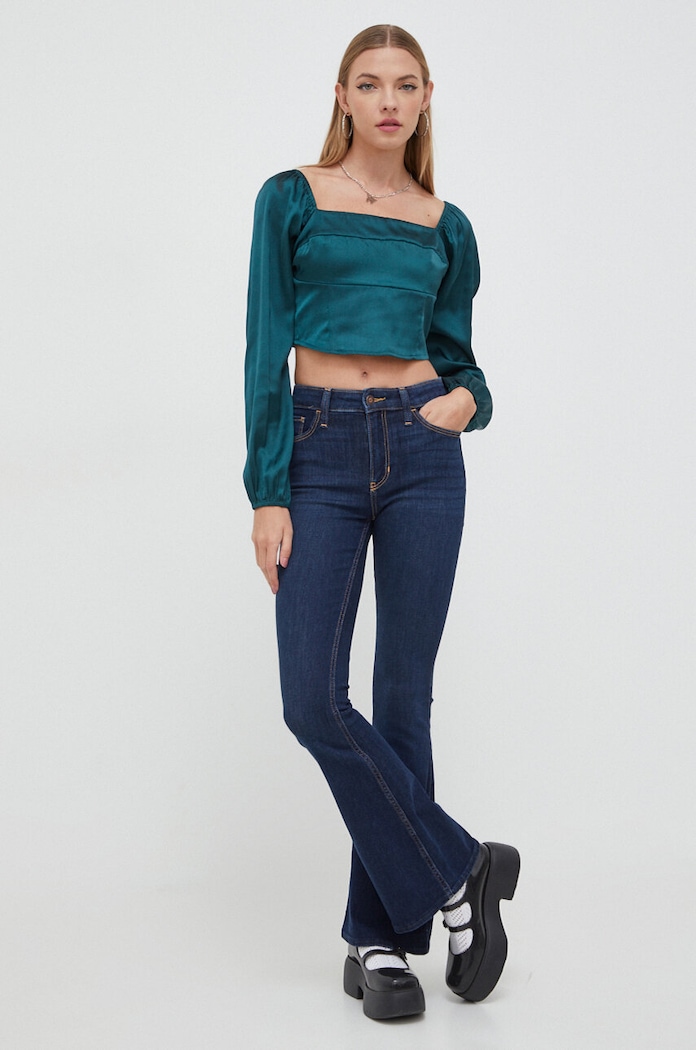 Μπλουζάκι Hollister Co. KI340.3204.300 πράσινο AW23