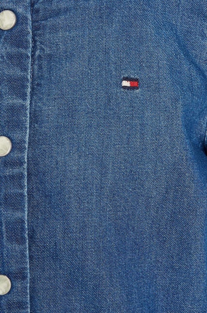 Dětská riflová košile Tommy Hilfiger modrá KG0KG07618.128.176.9BYX
