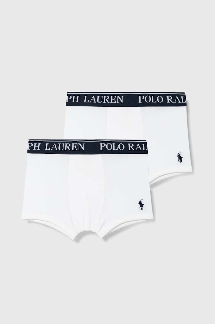 Polo Ralph Lauren bokserki dopasowane dziecięce bawełniane z elastanem 3-pack melanż biały 9P5015