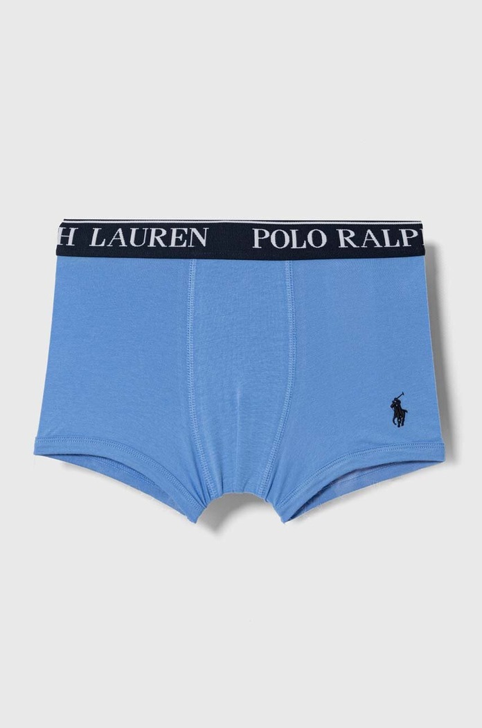 Момче Polo Ralph Lauren прилепнали боксерки за деца от памук с еластан 3 броя 9P5015 син