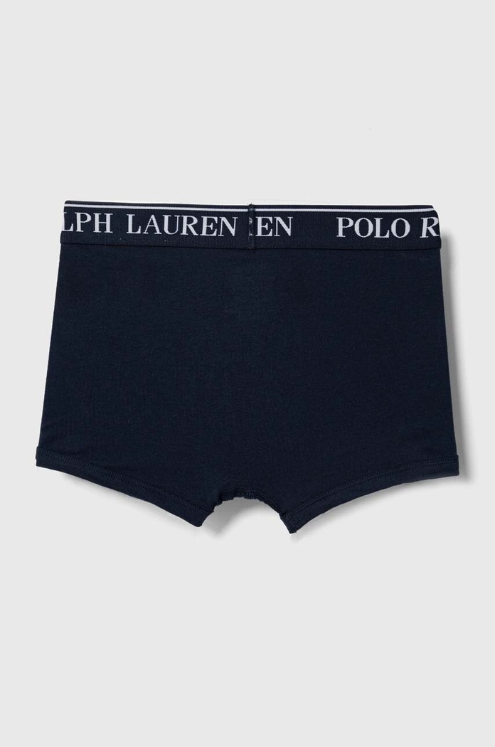 Polo Ralph Lauren прилепнали боксерки за деца от памук с еластан 3 броя 9P5015 син