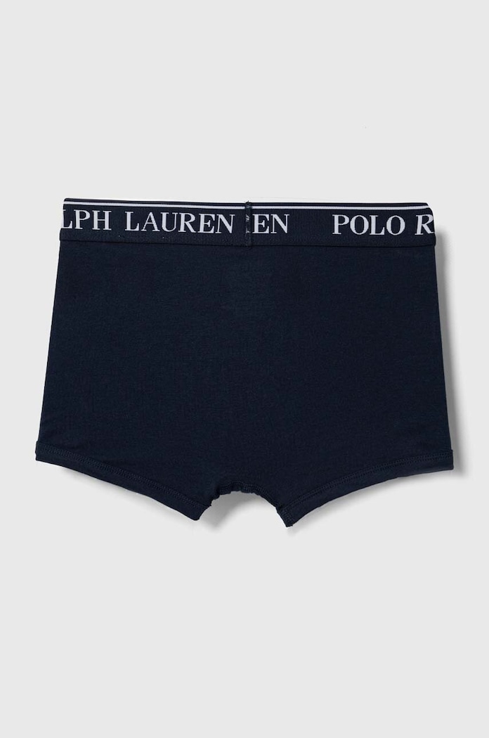 Polo Ralph Lauren прилепнали боксерки за деца от памук с еластан 3 броя 9P5015 син
