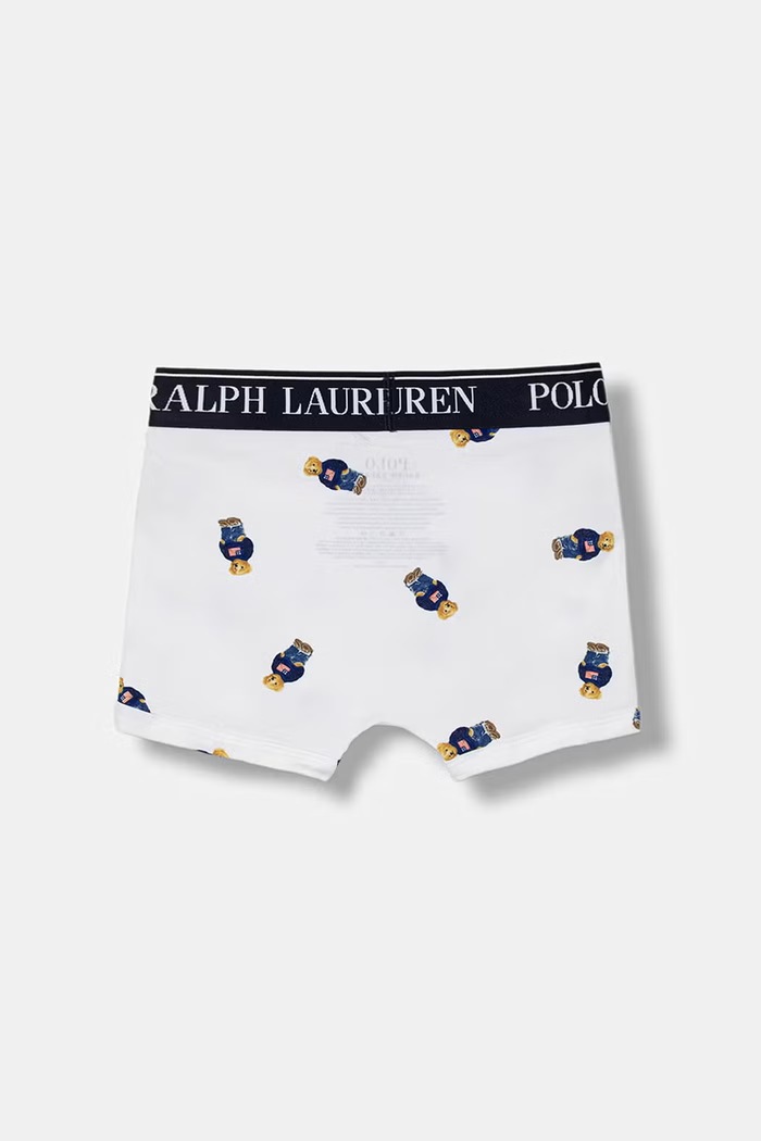 Polo Ralph Lauren прилепнали боксерки за деца от памук с еластан 3 броя 9P5015