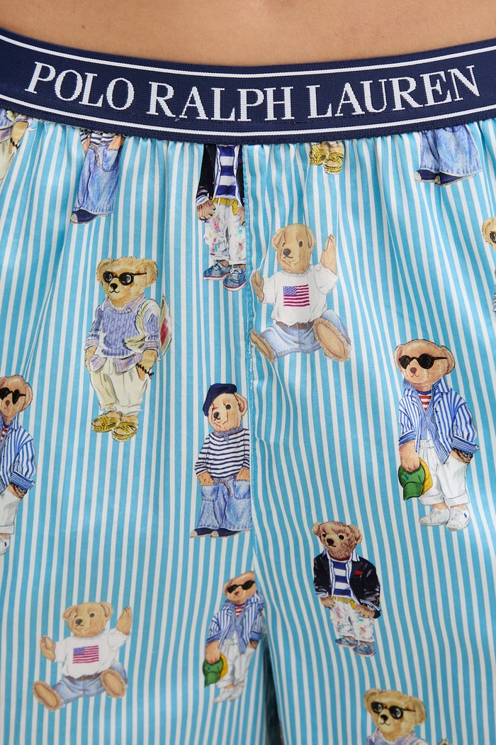 Polo Ralph Lauren pyžamo dámske bavlnené 4P8046 modrá