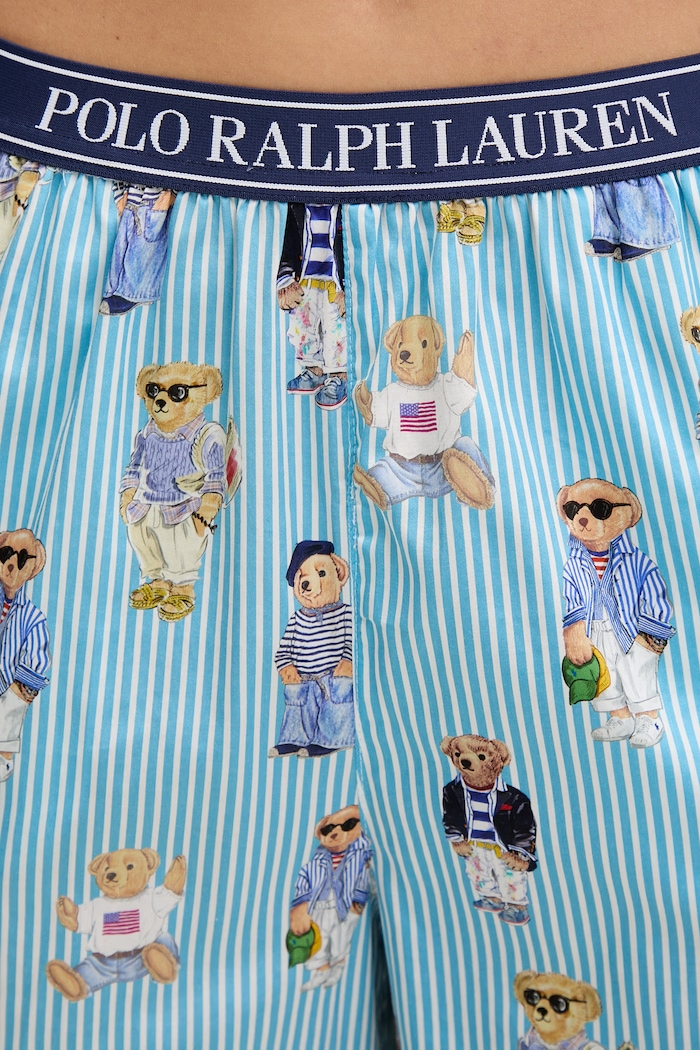 Polo Ralph Lauren pyžamo dámske bavlnené 4P8046 modrá