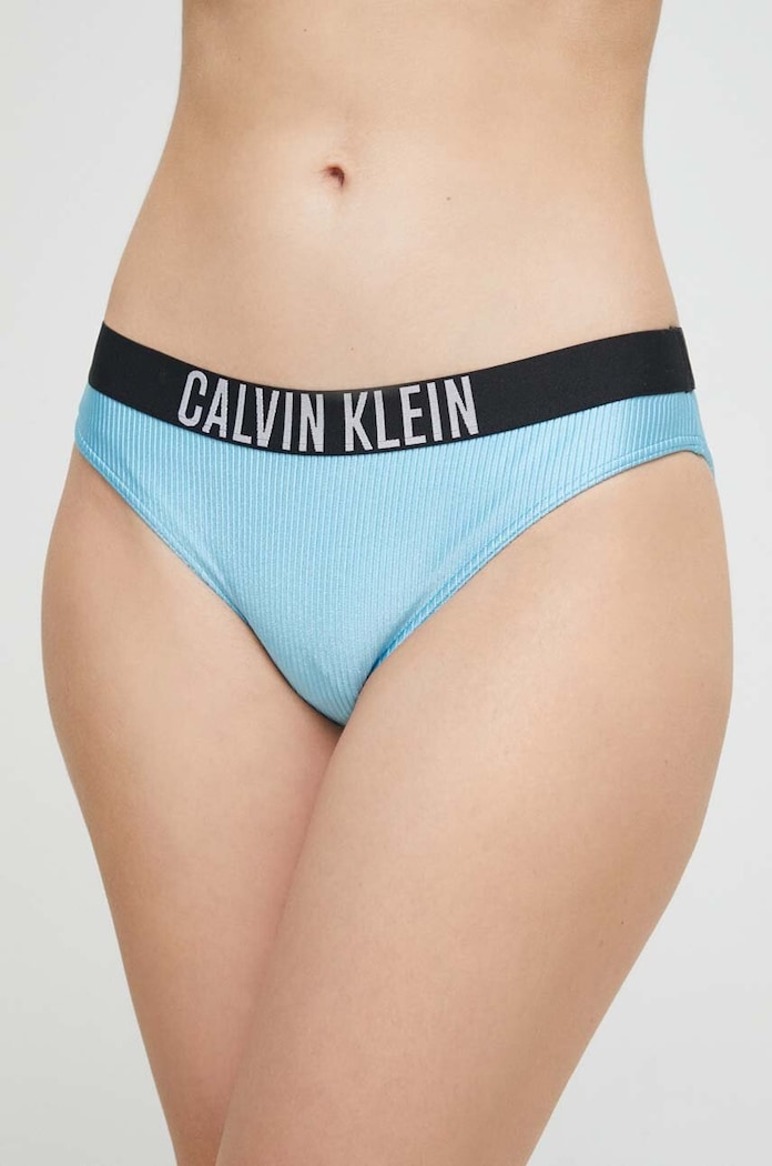 Calvin Klein figi kąpielowe dół niebieski KW0KW01986