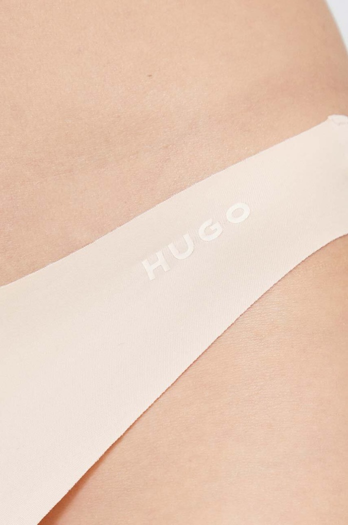 Oblečenie Tangá HUGO 3-pak 50492489 béžová