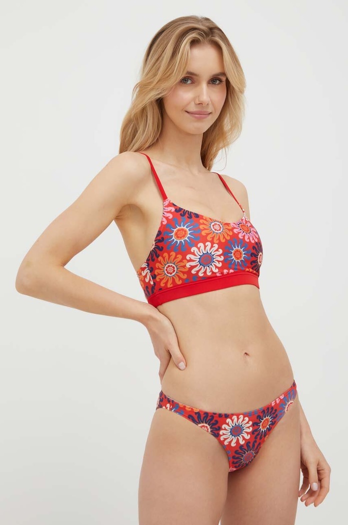 adidas Performance costum de baie din două piese Farm moale rosu IA3334