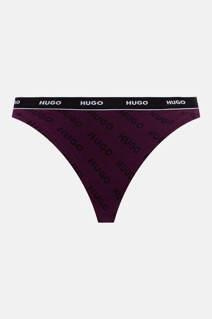 HUGO stringi 3-pack 50495870 czarny SS25