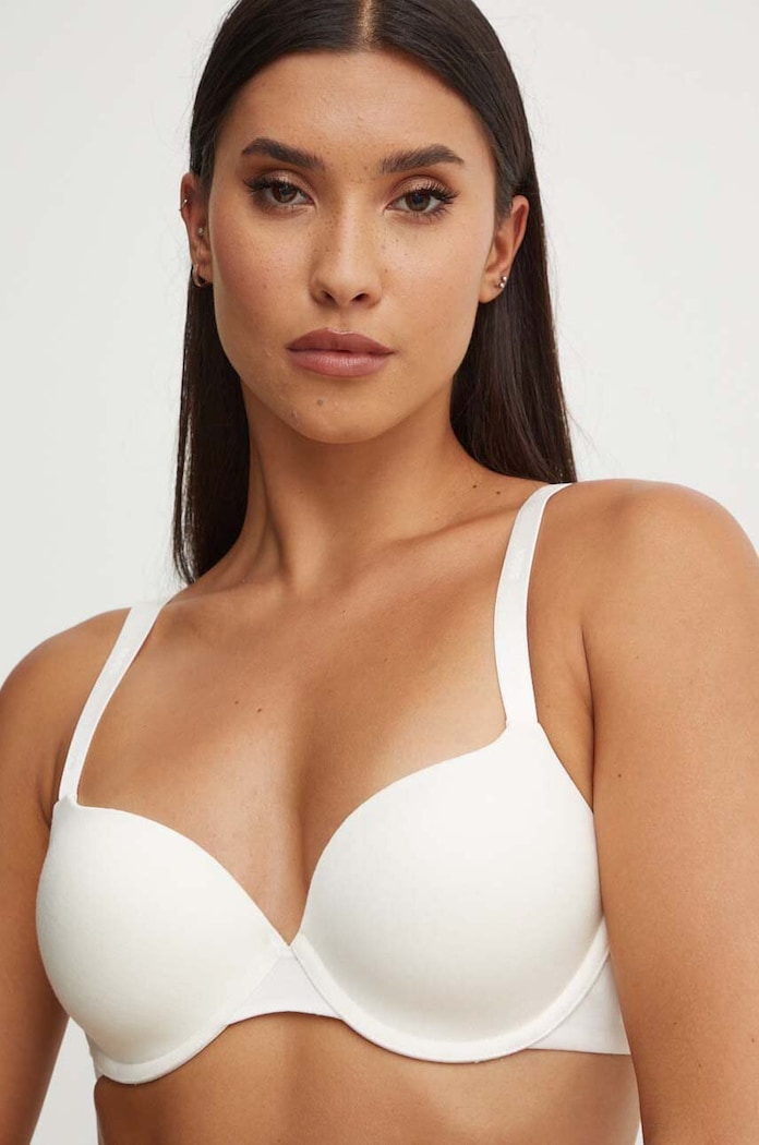 Oblačila BOSS nedrček z viskozo UNDERWIRE BRA CI 50502738 bež