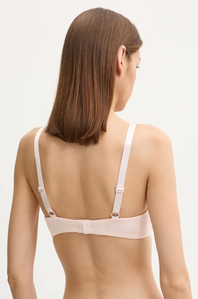 BOSS nedrček z viskozo UNDERWIRE BRA CI 50502738 roza AA00