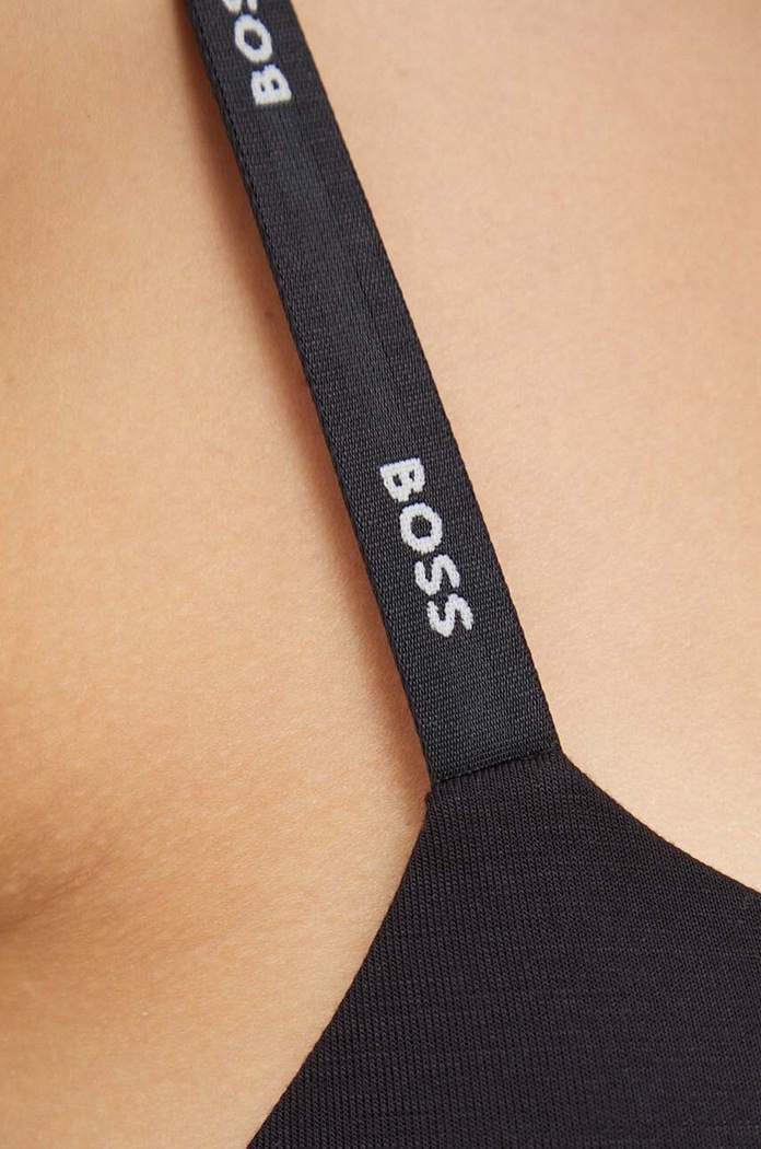 BOSS trikotni nedrček z viskozo TRIANGLE PADDED CI črna 50502739