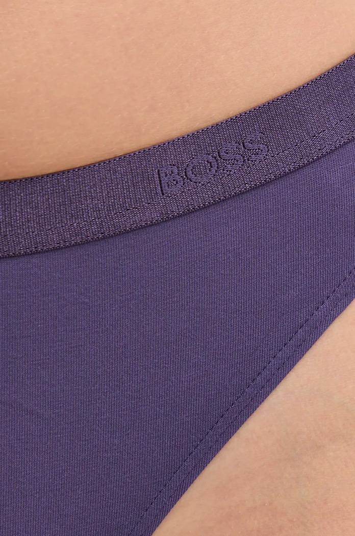 Tanga BOSS THONG CI fialová 50502752