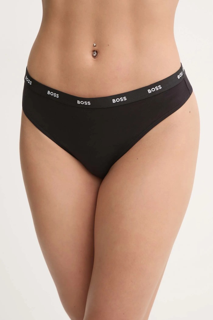 Tangá BOSS THONG CI čierna 50502752