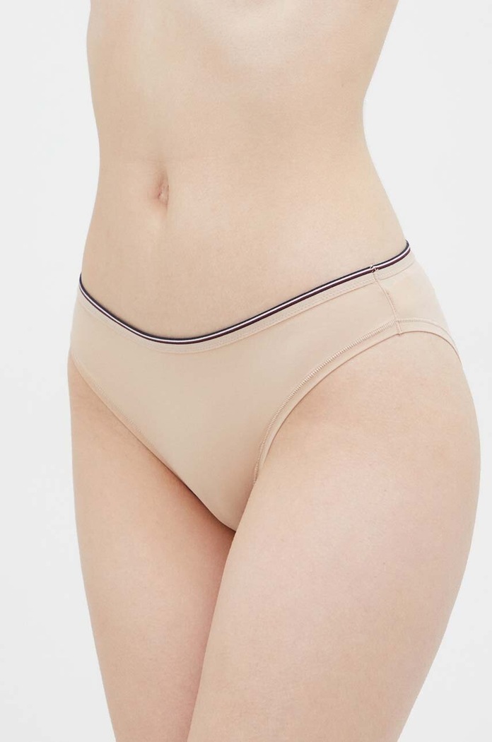 Tommy Hilfiger stringi dzianina beżowy UW0UW04186