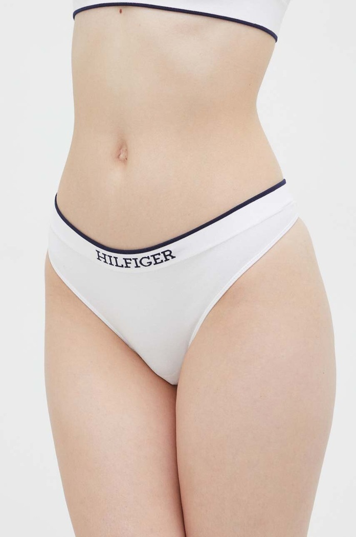 Tommy Hilfiger stringi dzianina biały UW0UW04810