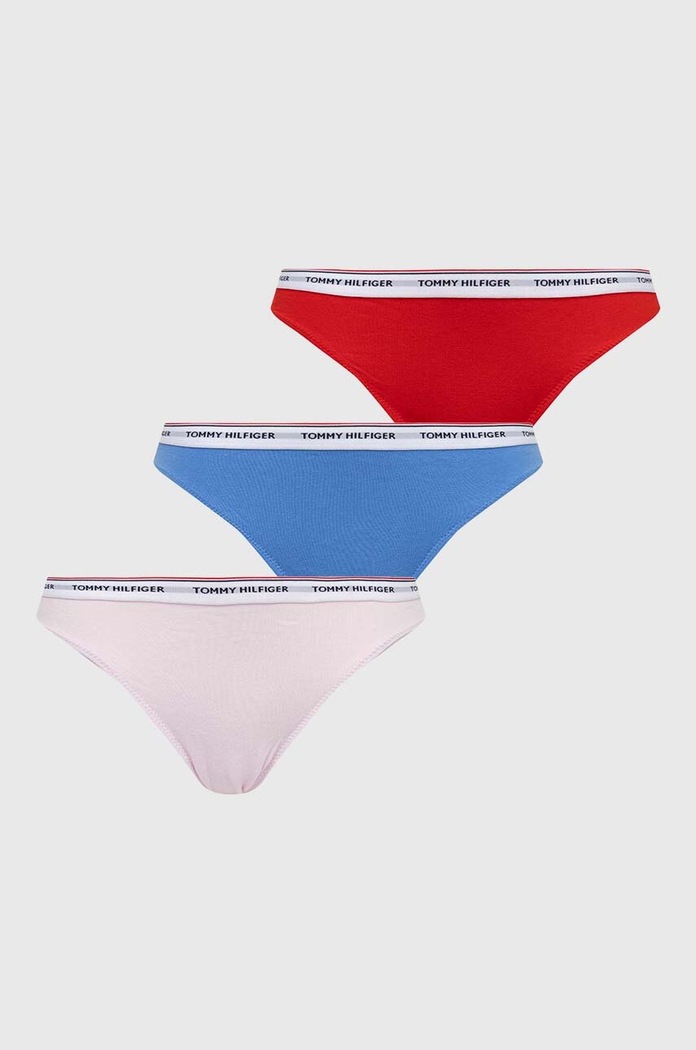 Gaćice Tommy Hilfiger 3-pack crvena UW0UW04895