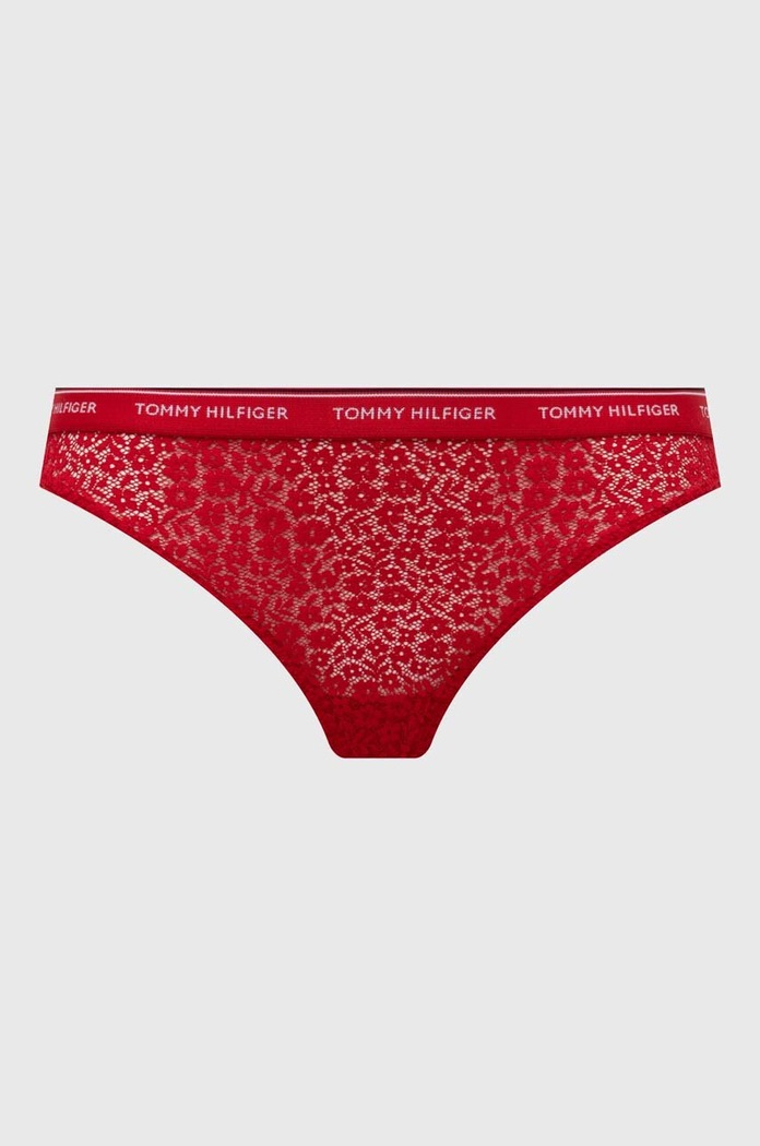 Odzież Tommy Hilfiger Stringi 3-pack UW0UW04896 czerwony