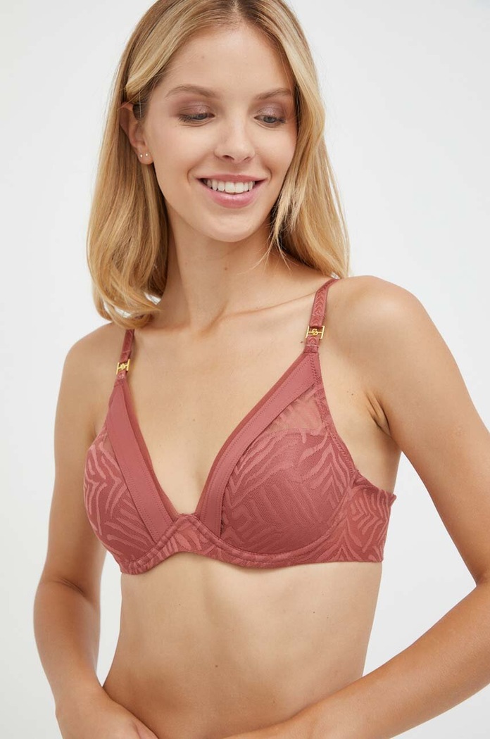 Grudnjak Chantelle pletivo bordo C21T20.07B