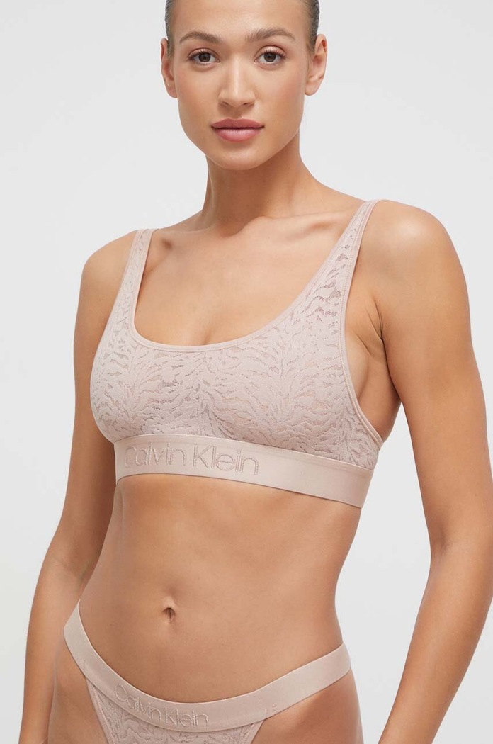 Podprsenka Calvin Klein Underwear béžová 000QF7340E