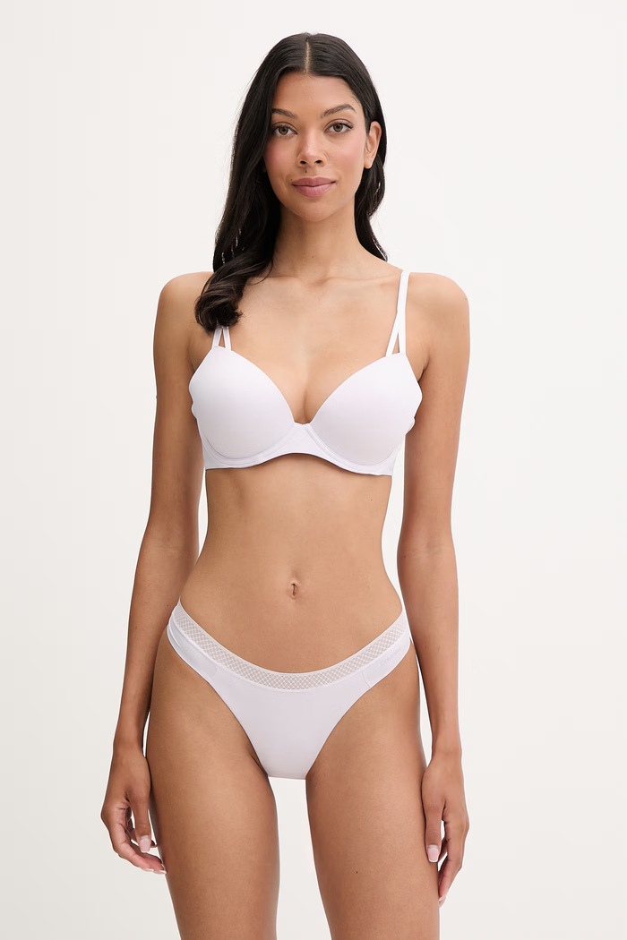 Calvin Klein Underwear tangá dámske 000QF6307E fialová SS26