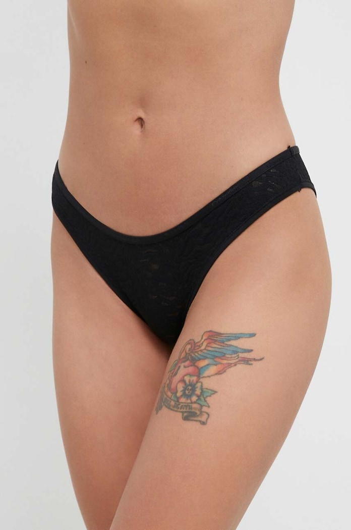 Σλιπ Calvin Klein Underwear 000QF7348E μαύρο AA00