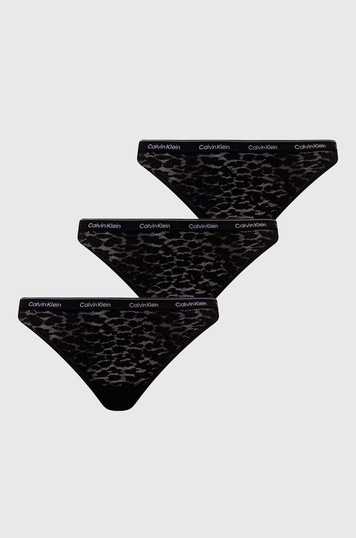 Calvin Klein Underwear figi 3-pack dzianina czarny 000QD5069E